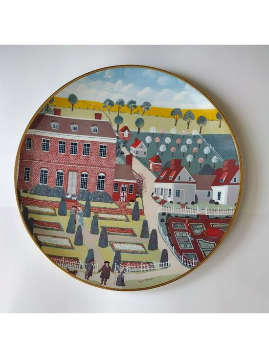 Ridgewood Other - Ridgewood Colonial Heritage Plate, Americana, Bicentennial, Pennsbury Manor, 70s